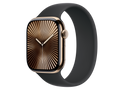 Apple Watch Series 10 GPS + Cellular, cassa in titanio 46 mm, Oro, cinturino personalizzato