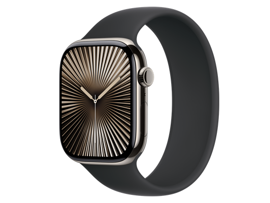 Apple Watch Series 10 46 mm S10 Series 10 Titangehäuse, Natur Silber günstig gebraucht kaufen