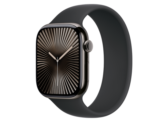 Apple Watch Series 10 46 mm S10 Series 10 Titangehäuse, Schiefer Schwarz günstig gebraucht kaufen