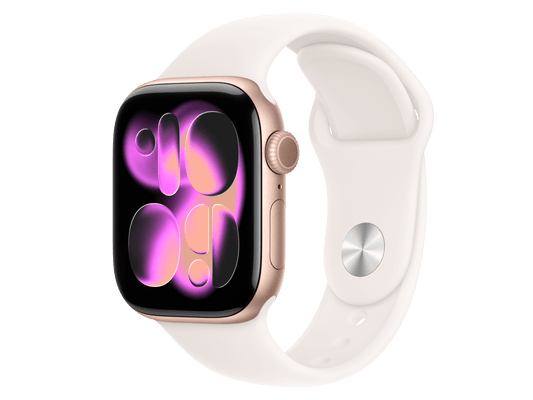 Apple Watch Series 11 42 mm S10 Series 11 Aluminiumgehäuse, Roségold Rosa günstig gebraucht kaufen