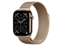 Apple Watch Series 11 GPS + Cellular, 42 mm Titangehäuse, Gold, individuelles Armband