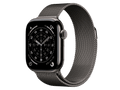 Apple Watch Series 11 GPS + Cellular, 42mm Titanium Case, Slate, Custom Band