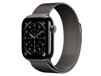 Apple Watch Series 11 42 mm S10 Series 11 Titangehäuse, Schiefer Schwarz günstig gebraucht kaufen