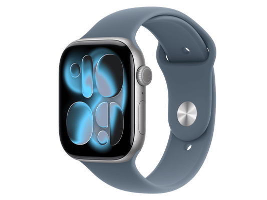 Apple Watch Series 11 46 mm S10 Series 11 Aluminiumgehäuse, Space Grau Grau günstig gebraucht kaufen