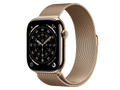 Apple Watch Series 11 GPS + Cellular, 46 mm Titangehäuse, Gold, individuelles Armband