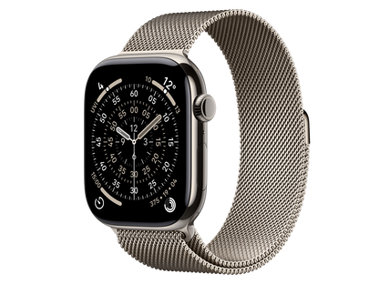 Apple Watch Series 11 46 mm S10 Series 11 Titangehäuse, Natur Silber günstig gebraucht kaufen