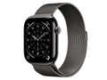 Apple Watch Series 11 GPS + Cellular, boîtier en titane 46 mm, ardoise, bracelet personnalisé