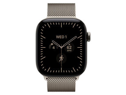 Apple Watch Series 12 GPS + Cellular, 42 mm Titangehäuse, Natur, individuelles Armband kaufen