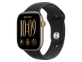 Apple Watch Series 12 GPS + Cellular, 46 mm aluminum case, light gold, custom band