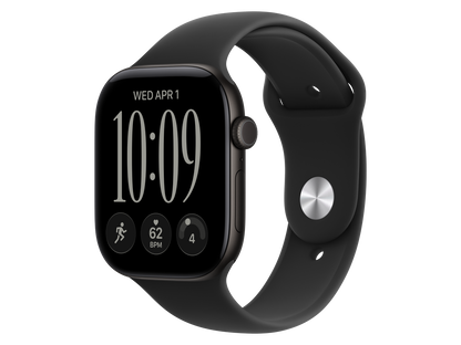 Apple Watch Series 12 GPS + Cellular, 46 mm Aluminiumgehäuse, Schwarz, individuelles Armband kaufen