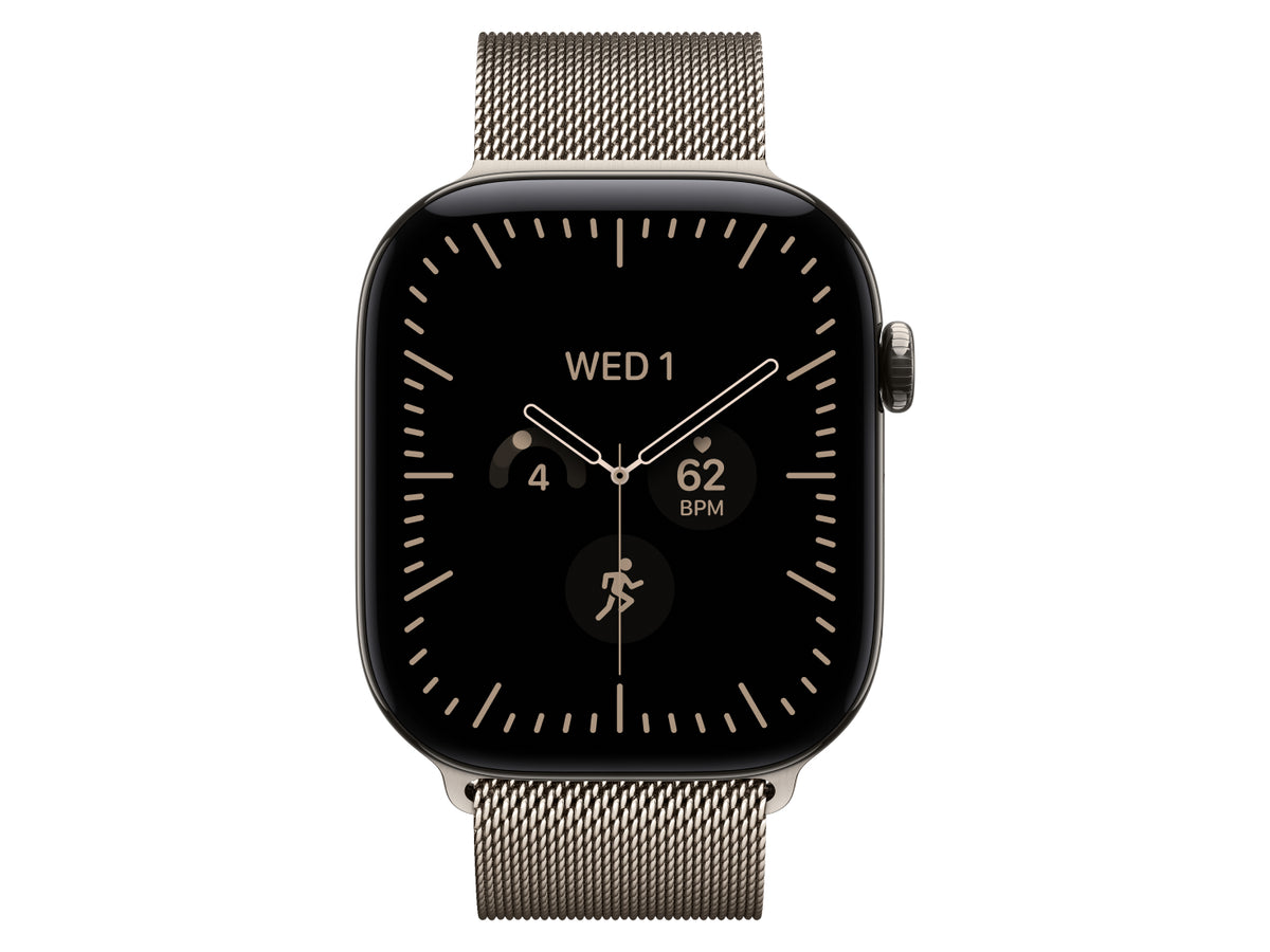 Apple Watch Series 12 GPS + Cellular, 46 mm Titangehäuse, Natur, individuelles Armband kaufen