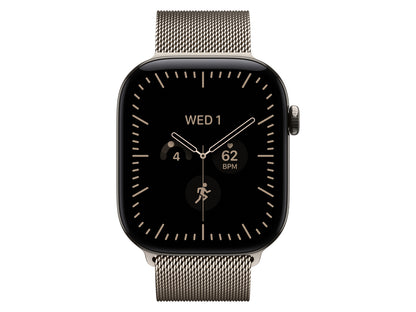 Apple Watch Series 12 GPS + Cellular, 46 mm Titangehäuse, Natur, individuelles Armband kaufen