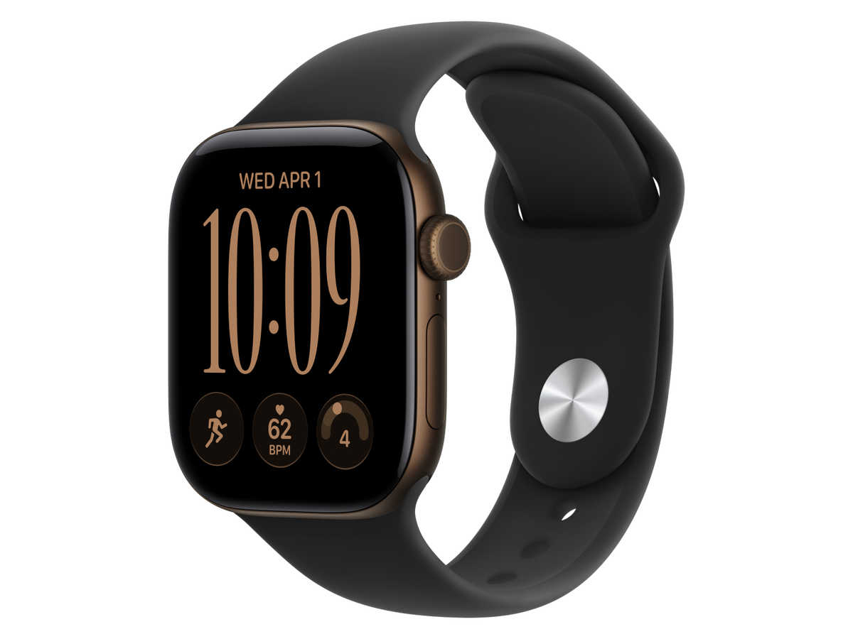 Apple Watch Series 12 GPS, 42 mm Aluminiumgehäuse, Dunkelbronze, individuelles Armband kaufen