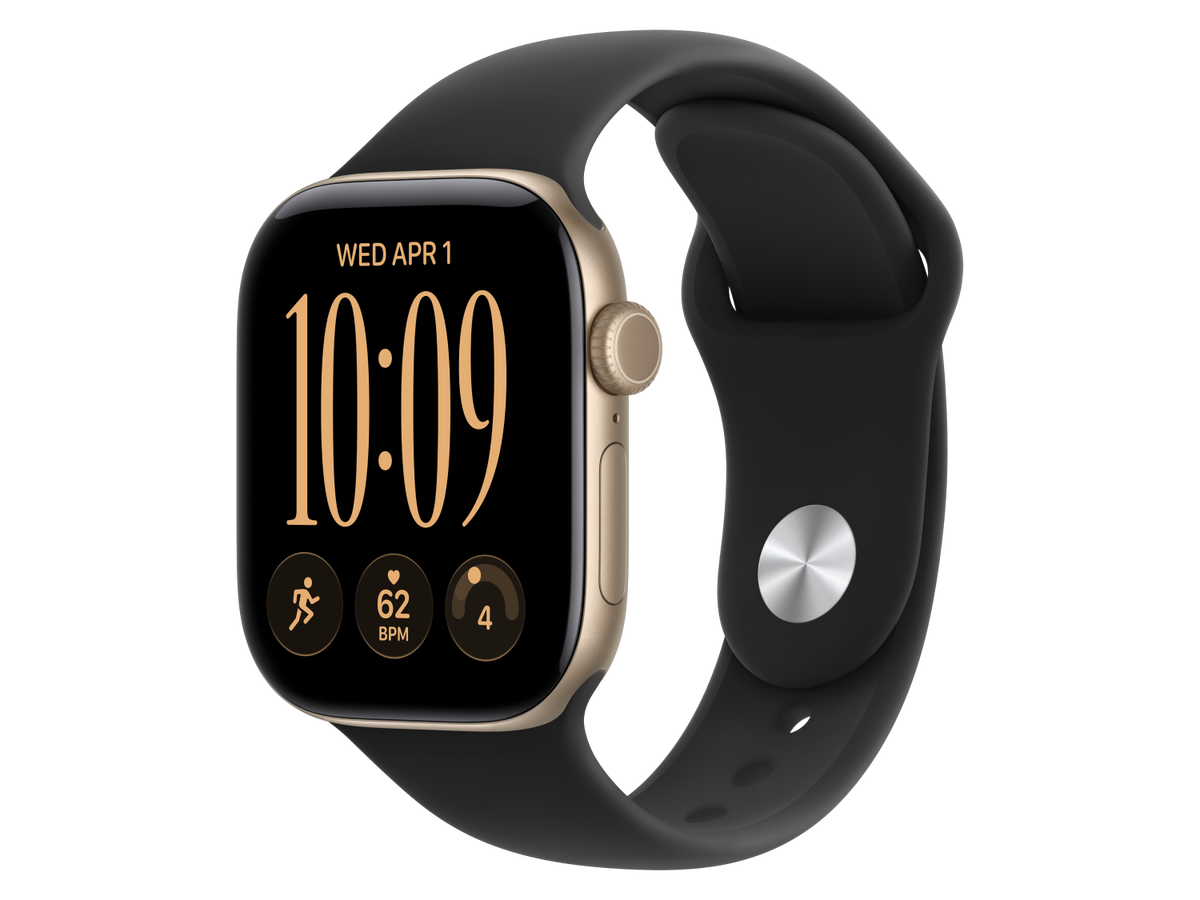 Apple Watch Series 12 GPS, 42 mm Aluminiumgehäuse, Lichtgold, individuelles Armband kaufen