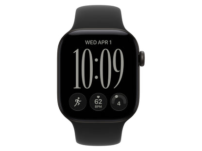 Apple Watch Series 12 GPS, 42 mm Aluminiumgehäuse, Schwarz, individuelles Armband kaufen