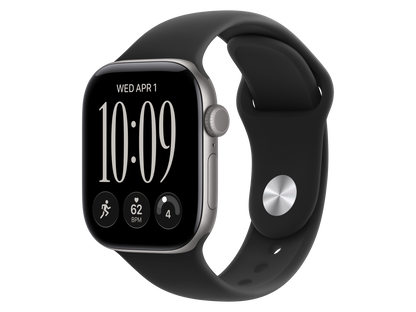Apple Watch Series 12 GPS, 42 mm Aluminiumgehäuse, Space Grau, individuelles Armband kaufen
