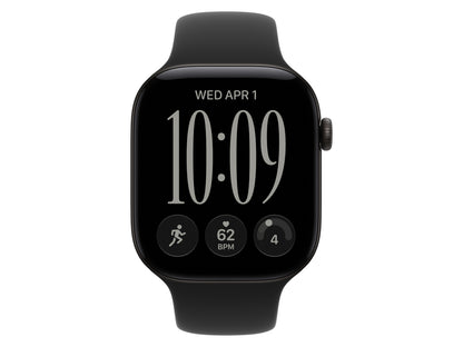 Apple Watch Series 12 GPS, 46 mm Aluminiumgehäuse, Schwarz, individuelles Armband kaufen