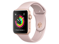 Apple Watch Series 3 GPS, 38 mm Aluminiumgehäuse, Gold, Sportarmband, Sandrosa