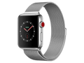 Apple Watch Series 3 GPS + Cellular, 38 mm Edelstahlgehäuse, Silber, Milanaise Armband, Silber