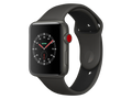 Apple Watch Series 3 GPS + Cellular, 42 mm Keramikgehäuse, Grau, Sportarmband, Grau/Schwarz