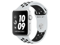 Apple Watch Series 3 Nike+ GPS, 38 mm Aluminiumgehäuse, Silber, Nike Sportarmband, Pure Platinum/Schwarz