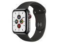 Apple Watch Series 5 GPS + Cellular, 40 mm Edelstahlgehäuse Space Schwarz, individuelles Armband