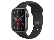 Apple Watch Series 5 44 mm Aluminiumgehäuse, Space Grau günstig gebraucht kaufen