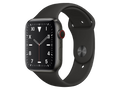 Apple Watch Series 5 GPS + Cellular, 44 mm Titangehäuse Space Schwarz, individuelles Armband