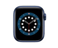 Apple Watch Series 6 GPS, 40 mm Aluminiumgehäuse, Blau, individuelles Armband