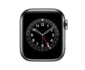 Apple Watch Series 6 GPS + Cellular, 40 mm Edelstahlgehäuse, Graphit, individuelles Armband