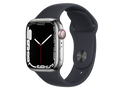 Apple Watch Series 7 GPS + Cellular, cassa in acciaio inossidabile 41 mm, Argento, cinturino personalizzato