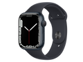 Apple Watch Series 7 GPS, 45 mm Aluminiumgehäuse, Mitternacht, individuelles Armband