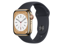 Apple Watch Series 8 GPS + Cellular, 41 mm Boîtier en acier inoxydable, Or