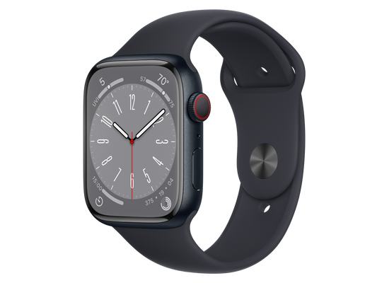 Apple Watch Series 8 45 mm Aluminiumgehäuse, Mitternacht günstig gebraucht kaufen