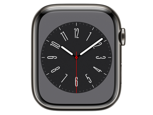 Apple Watch Series 8 45 mm Edelstahlgehäuse, Graphit günstig gebraucht kaufen
