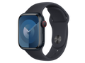 Apple Watch Series 9 GPS + Cellular, boîtier en aluminium de 41 mm, Minuit, bracelet personnalisé