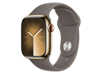 Apple Watch Series 9 GPS + Cellular, 41 mm Edelstahlgehäuse Apple Watch Series 9 GPS + Cellular, 41 mm Edelstahlgehäuse
