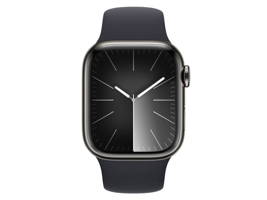 Apple Watch Series 9 41 mm Edelstahlgehäuse, Graphit günstig gebraucht kaufen