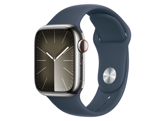Apple Watch Series 9 41 mm Edelstahlgehäuse, Silber günstig gebraucht kaufen