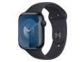 Apple Watch Series 9 GPS, 45 mm Aluminiumgehäuse, Mitternacht, individuelles Armband