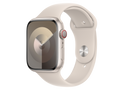 Apple Watch Series 9 GPS + Cellular, cassa in alluminio 45 mm, Luce stellare, cinturino personalizzato