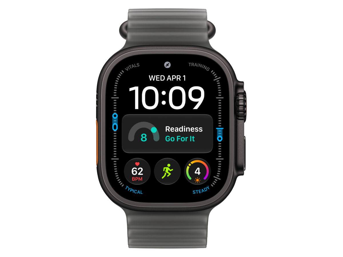 Apple Watch Ultra 4 GPS + Cellular, 49 mm Titangehäuse Schwarz, individuelles Armband kaufen