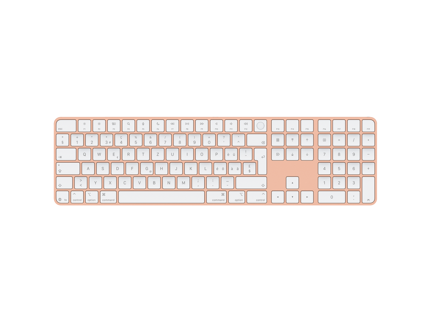 Gebraucht - Apple Magic Keyboard mit Touch ID und Ziffernblock CH-Layout Orange kaufen