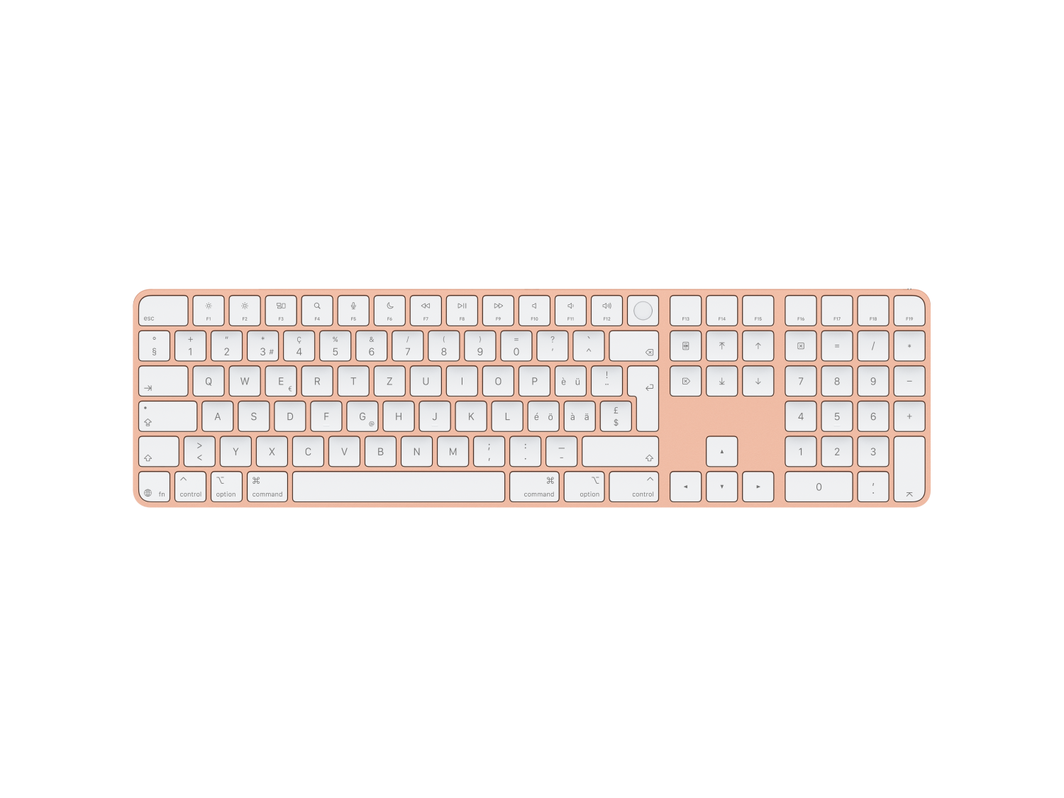 Gebraucht - Apple Magic Keyboard mit Touch ID und Ziffernblock CH-Layout Orange kaufen