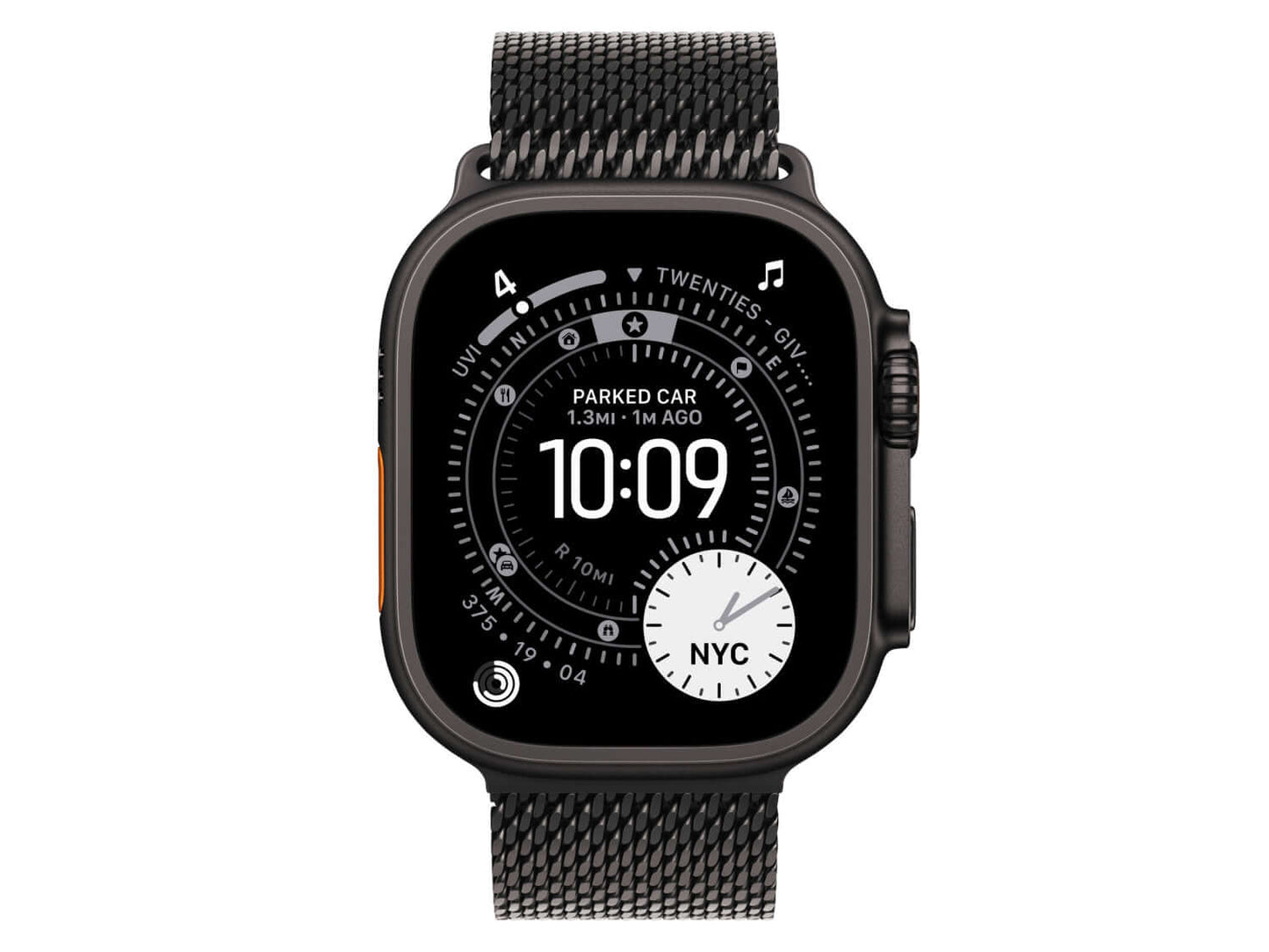 Gebraucht - Apple Watch Armband  49mm Black Titanium Milanese Loop - Medium günstig kaufen