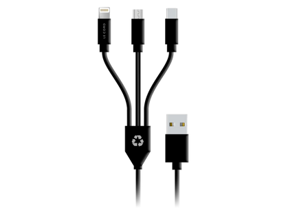 Le Cord 3in1 Kabel Schwarz günstig kaufen