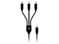 Le Cord 3in1 USB-C Kabel Schwarz