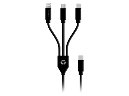 Le Cord 3in1 USB-C Kabel Schwarz günstig kaufen