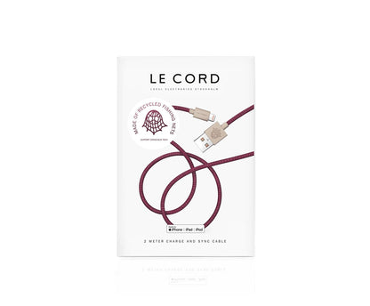 Le Cord Ghost Net Plum Lightning Rot günstig kaufen