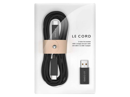 Le Cord Solid USB-C 2 Meter Schwarz günstig kaufen